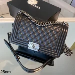 Bolsa Chanel Le Boy - Preto/Prata