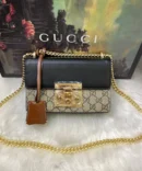 Bolsa Gucci Padlock Tiracolo - Preto