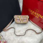 Bolsa Valentino Garavani Mini - Bege e Rose