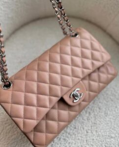 Bolsa Chanel Classic 255 - Rosa/Prata