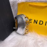 Bolsa Fendi Fendigraphy Nano Cintilante - Prata