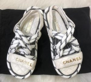 Sandália Chanel Papete Branco