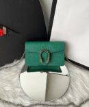 Bolsa GG Dionysus Super Mini - Verde/Prata