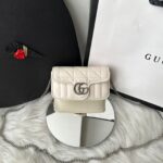 Bolsa GG Marmont Geométrica - Branco