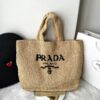 Bolsa Prada Tote Ráfia - Bege