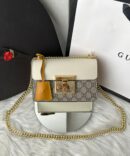 Bolsa Gucci Padlock Tiracolo - Branco