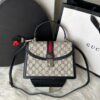 Bolsa Gucci Ophidia Monogram - Bege/Azul Marinho