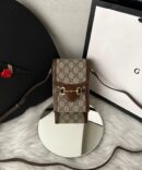 Bolsa Gucci Horsebit Mini - Bege/Marrom