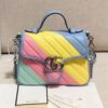 Bolsa GG Marmont Top Handle Multicolor Mini - Multicolor