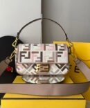 Bolsa Fendi Baguette Multicolor - Branco/Rose