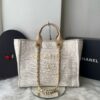 Bolsa Chanel Tote Fibra  - Bege