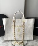 Bolsa Chanel Tote Fibra - Branco