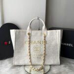 Bolsa Chanel Tote Fibra - Branco