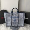 Bolsa Chanel Tote Fibra - Azul