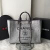 Bolsa Chanel Tote Fibra - Cinza