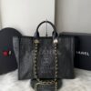 Bolsa Chanel Tote Fibra - Preto