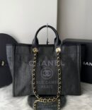 Bolsa Chanel Tote Fibra - Preto