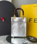 Bolsa Fendi Tote Sunshine Mini - Prata