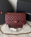 Bolsa Chanel Classic 255 - Vinho/Dourado