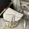 Bolsa Dior Saddle Messenger - Branco