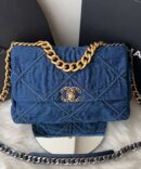 Bolsa Chanel 19 Jeans - Azul Escuro