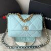 Bolsa Chanel 19 Flap - Azul