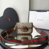 Bolsa Gucci 1955 Horsebit Mini Monogram - Bege/Marrom