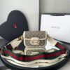 Bolsa Gucci 1955 Horsebit Mini Monogram - Bege/Branco