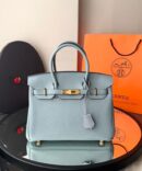 Bolsa Hermes Birkin 30 - Azul Claro/Dourado