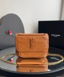 Bolsa YSL Niki - Caramelo/Dourado