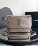 Bolsa YSL Niki G - Cinza/Prata