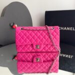 Bolsa Chanel Classic 255 - Pink/Prata