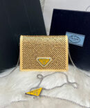 Bolsa Prada Cristais Mini - Amarelo