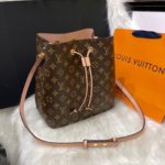 Bolsa LV NéoNoé Monogram - Marrom/Rosa