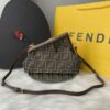 Bolsa Fendi First Jacquard FF - Marrom