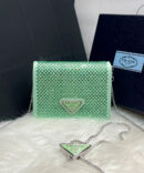 Bolsa Prada Cristais Mini - Verde