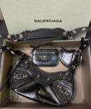 Bolsa Balenciaga Le Cagole XS - Preto