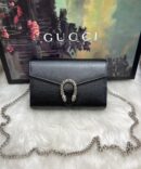 Bolsa Gucci Dionísio com Placa Tiger - Preto