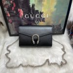 Bolsa Gucci Dionísio com Placa Tiger - Preto