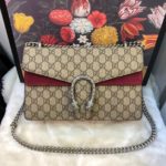 Bolsa GG Dionysus Supreme Monogram - Bege/Vinho