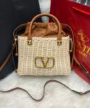 Bolsa Valentino Bucket Vime - Bege/Caramelo