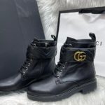 Bota Gucci Ankle Boot - Preto/Dourado