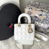 Bolsa Dior Lady Mini - Branco/Dourado