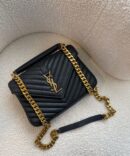 Bolsa Saint Laurent College - Preto/Dourado