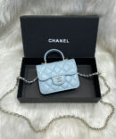 Bolsa Chanel Vanity Pequena - Azul