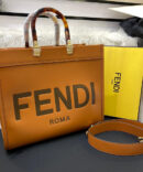 Bolsa Fendi Sunshine - Branco e Caramelo