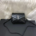 Bolsa Saint Laurent Loulou Toy - Preto/Prata