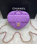 Bolsa Chanel Coração - Roxo