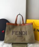 Bolsa Fendi Peekaboo - Verde/Marrom