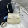 Bolsa Prada Cleo com Aba - Bege